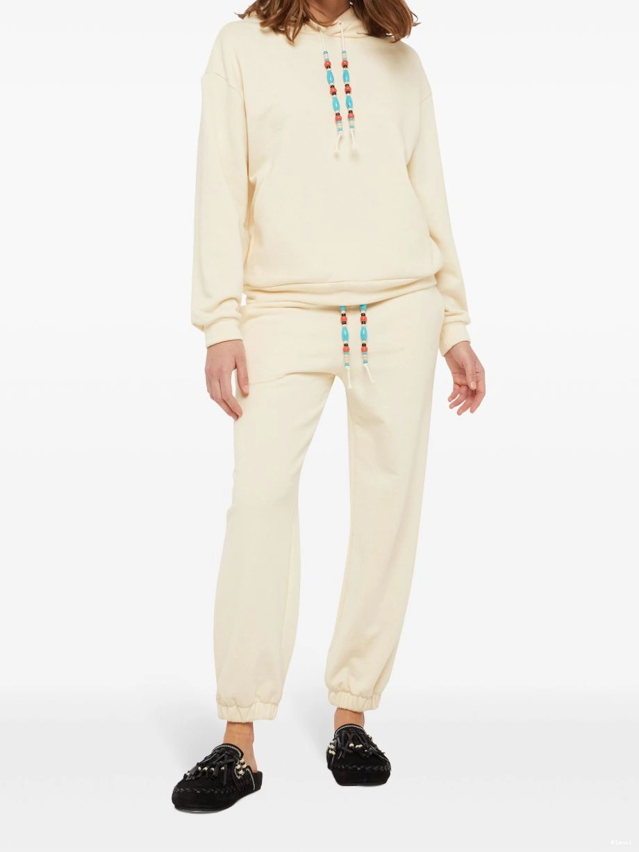 Cheap Alanui tapered Women trousers bead-embellished 0818